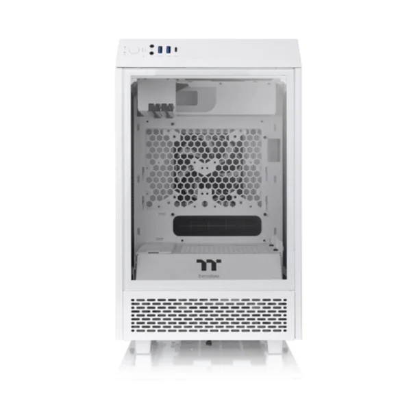 Gabinete The Tower 100 Blanco C/ Vidrio Templado