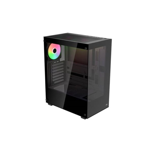 GABINETE GAMER AEROCOOL PIVOT BLACK ATX 3 COOLERS ARGB (PIVOT-G-BK-V3)