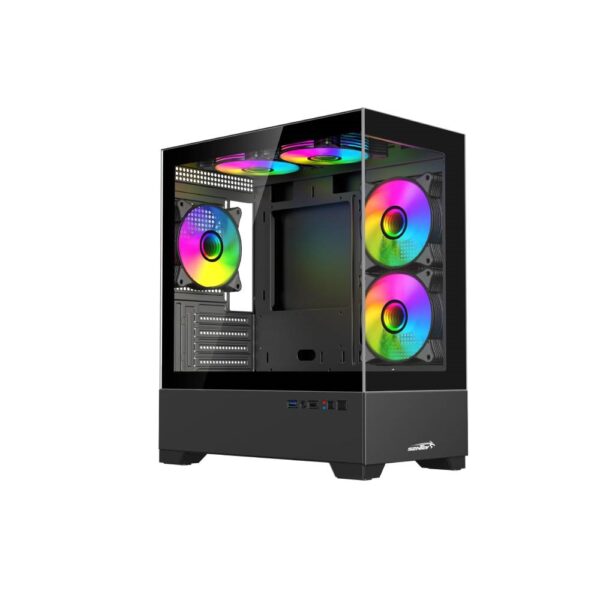 GABINETE GAMER SENTEY H30 BLACK 5 FANS ARGB