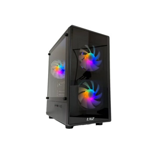 GABINETE GAMER LNZ M10 MATX 3 COOLERS FRGB