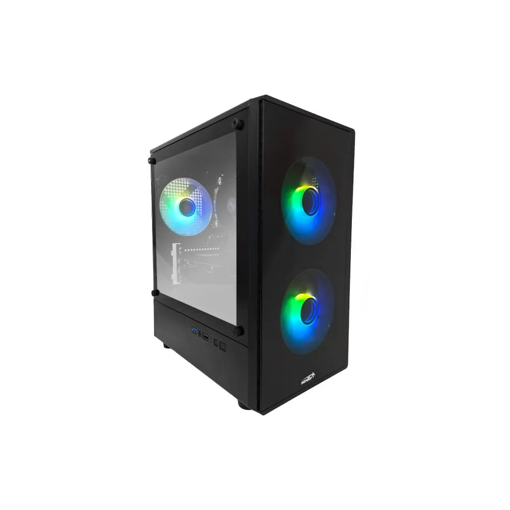 GABINETE GAMER SENTEY T5 BLACK MATX 3 COOLERS ARGB