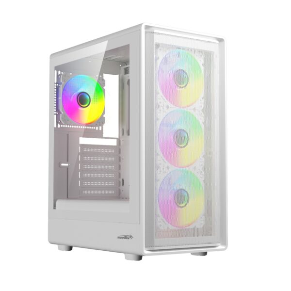 GABINETE GAMER SENTEY M40 WHITE ATX 4 COOLERS ARGB