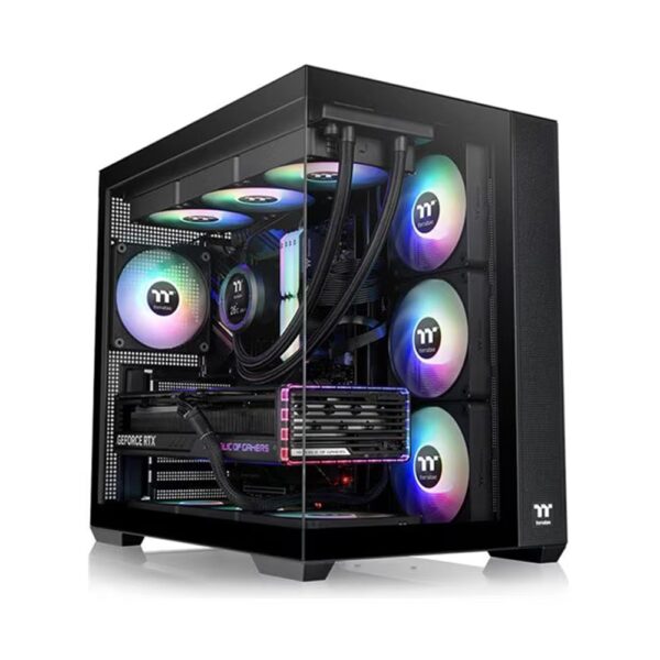 GABINETE GAMER THERMALTAKE VIEW 380 XL TG ARGB BLACK TEMPERED GLASS