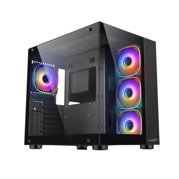 GABINETE GAMER SENTEY A30 BLACK 4 COOLERS ARGB