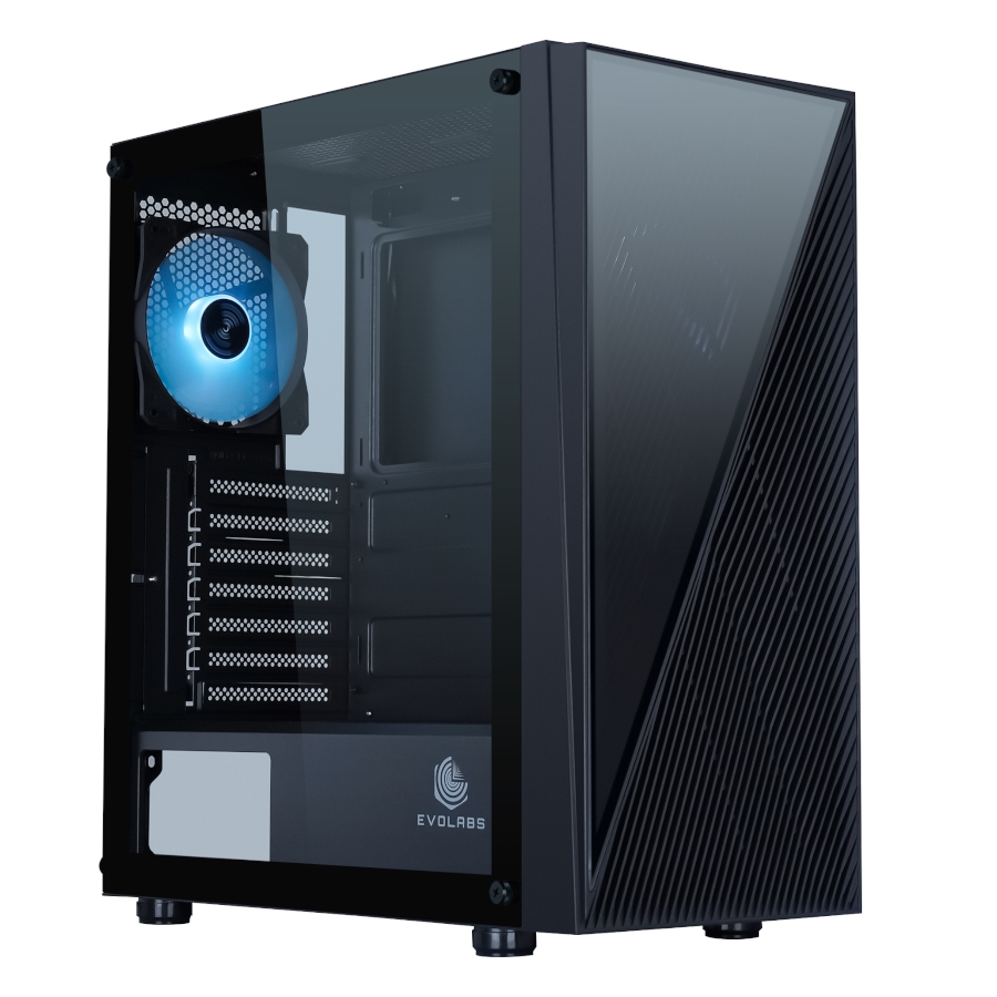 GABINETE GAMER EVOLABS DUALITY EVO-205A ATX 4 COOLERS ARGB