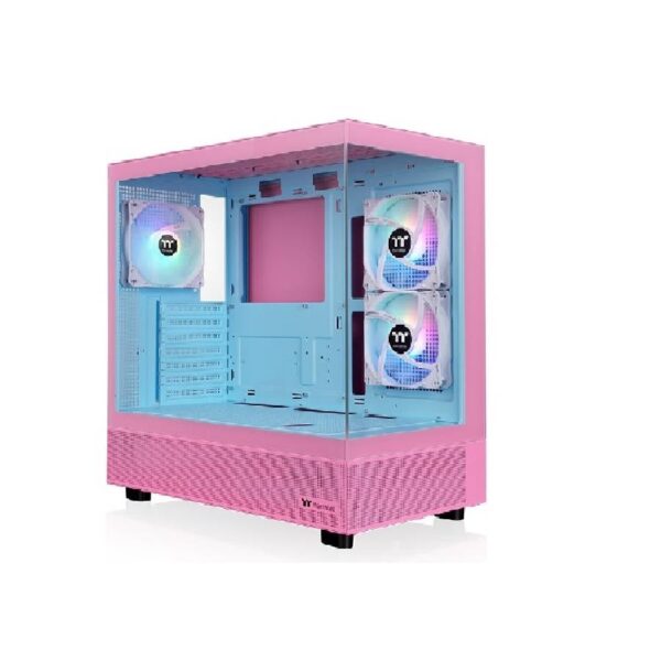 Gabinete TT View 270 Plus Mid-Tower TG x2 Fan ARGB x3 Bubble Pink