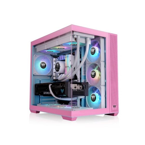 Gabinete TT View 380 Mid-Tower TG x2 Fan ARGB x4 Bubble Pink