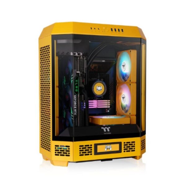 Gabinete TT The Tower 600 Mid-Tower TG x3 Fan x2 Bumblebee
