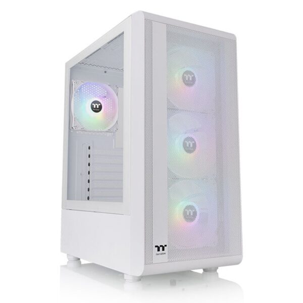 Gabinete Thermaltake S200 PLUS TG Fan ARGB x4 Snow