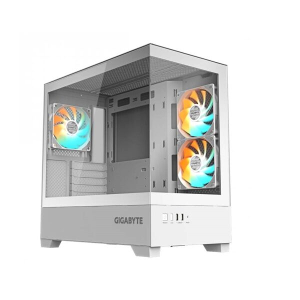 GABINETE GAMER GIGABYTE C201P M-ATX WHITE PANORAMIC