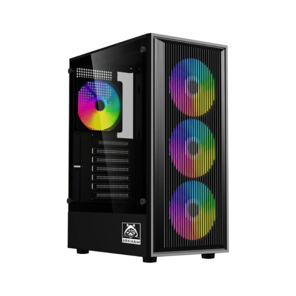 GABINETE GAMER ARKHAM VORUS ECO 4 COOLERS ARGB ATX