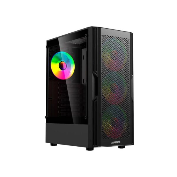 GABINETE GAMER SENTEY HUNTER 4 COOLERS ARGB ATX BLACK