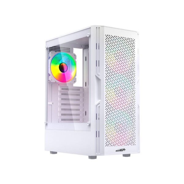 GABINETE GAMER SENTEY HUNTER 4 COOLERS ARGB ATX WHITE