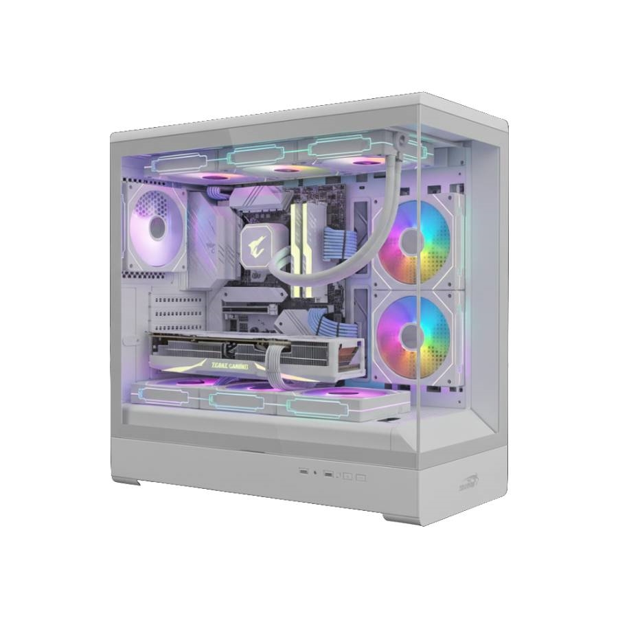 GABINETE GAMER SENTEY WALKER 360 ATX WHITE 6 COOLERS ARGB