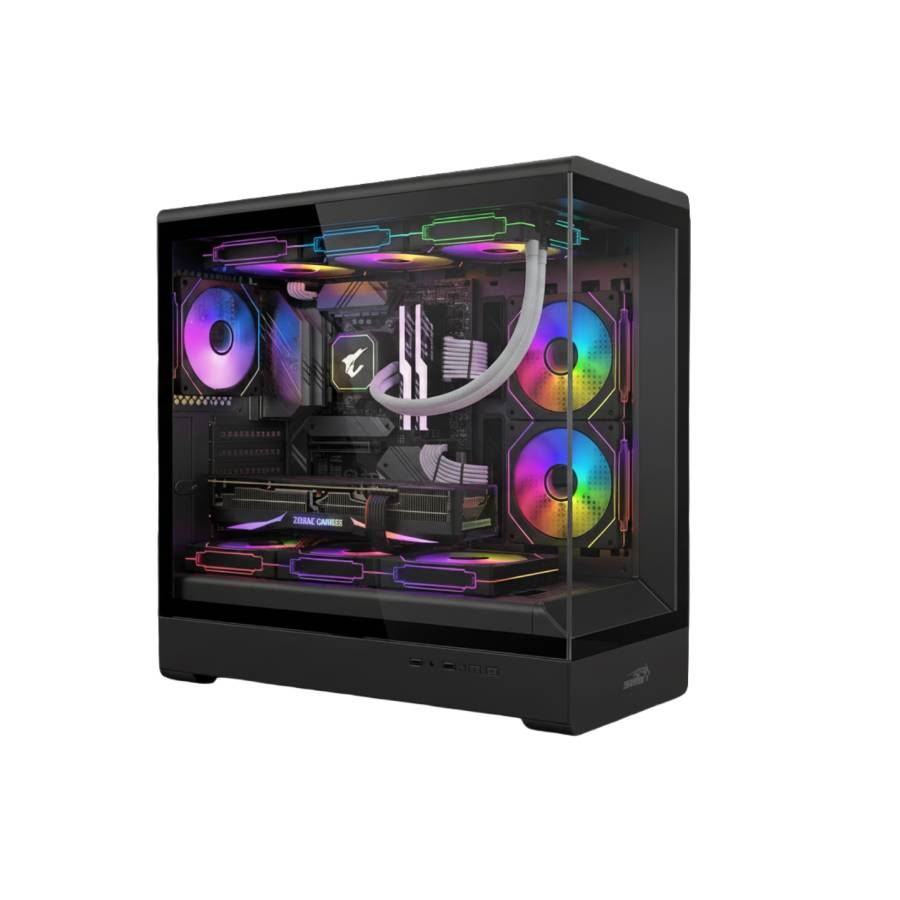 GABINETE GAMER SENTEY WALKER 360 ATX BLACK 6 COOLERS ARGB