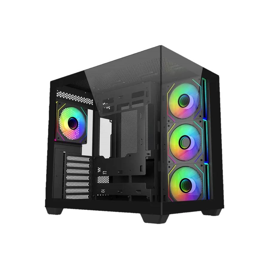 GABINETE GAMER COOLER MASTER ELITE 681 BLACK 4 COOLERS ARGB