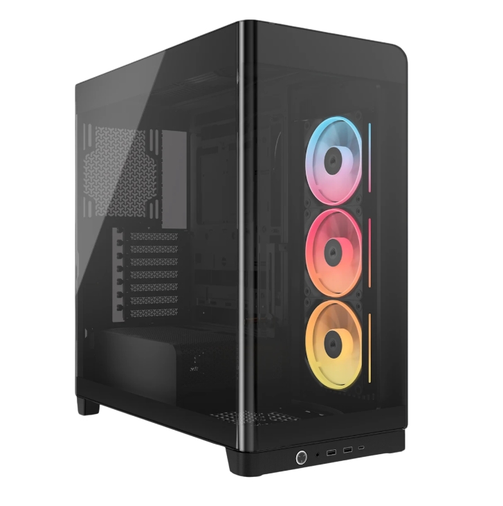 GABINETE CORSAIR FRAME 4500X LX-R RGB MID-TOWER TG BLACK