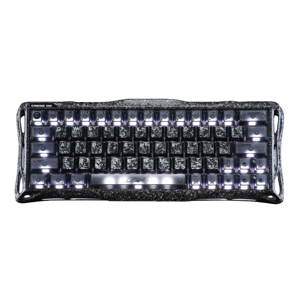 TECLADO MAGNETICO GRAVASTAR MERCURY V60 PRO SPECIAL EDITION CYBER FROST BLACK