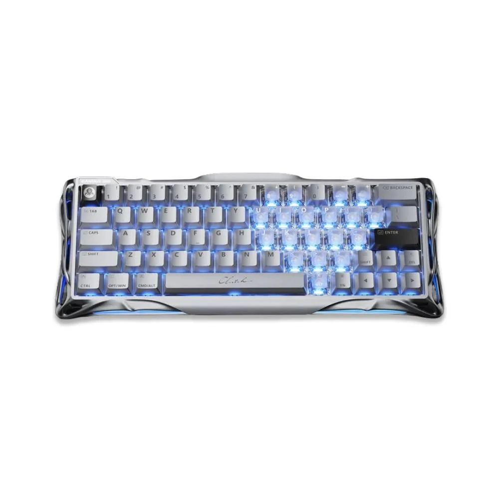 TECLADO MAGNETICO GRAVASTAR MERCURY V60 PRO DELUXE EDITION CHROME SILVER