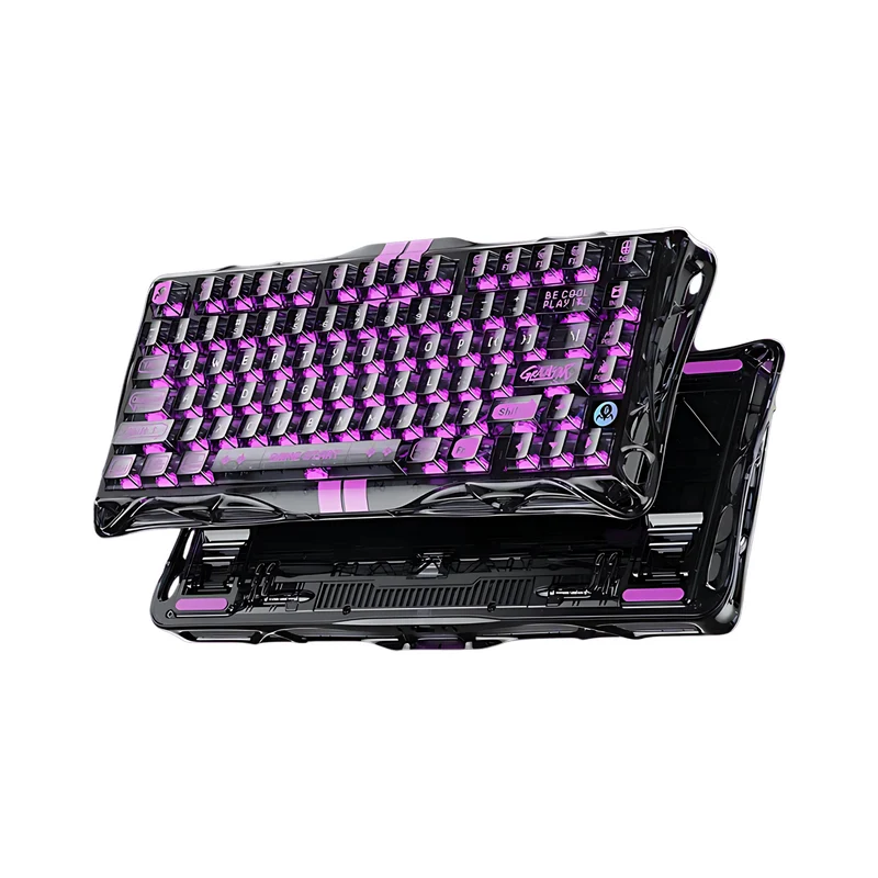 TECLADO MAGNETICO GRAVASTAR MERCURY V75 LITE TRANSPARENT BLACK