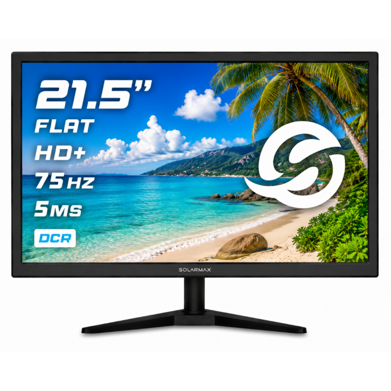 MONITOR SOLARMAX 21.5 FULL HD VGA/HDMI NEGRO