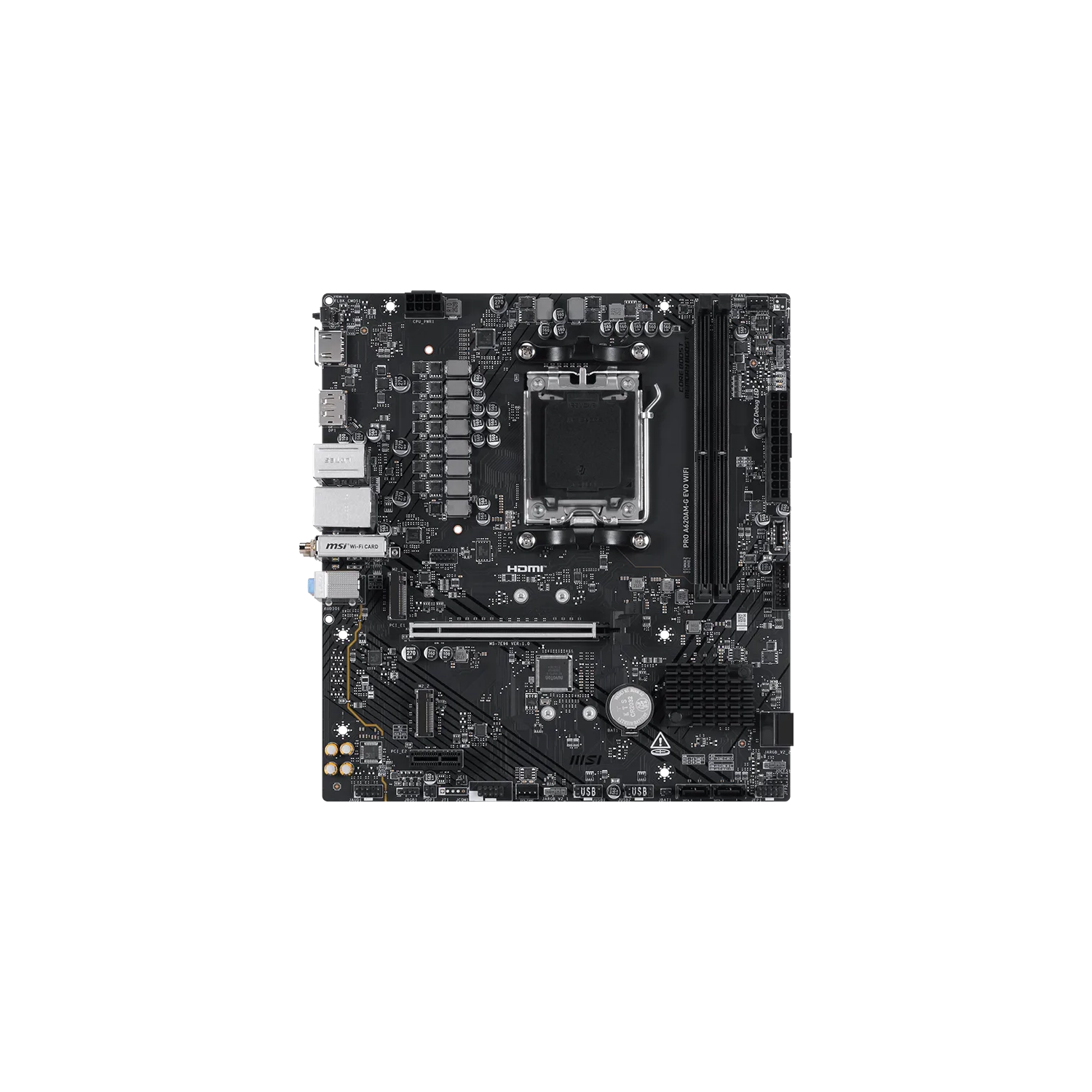MOTHERBOARD MSI PRO A620AM-G EVO WIFI AM5 DDR5