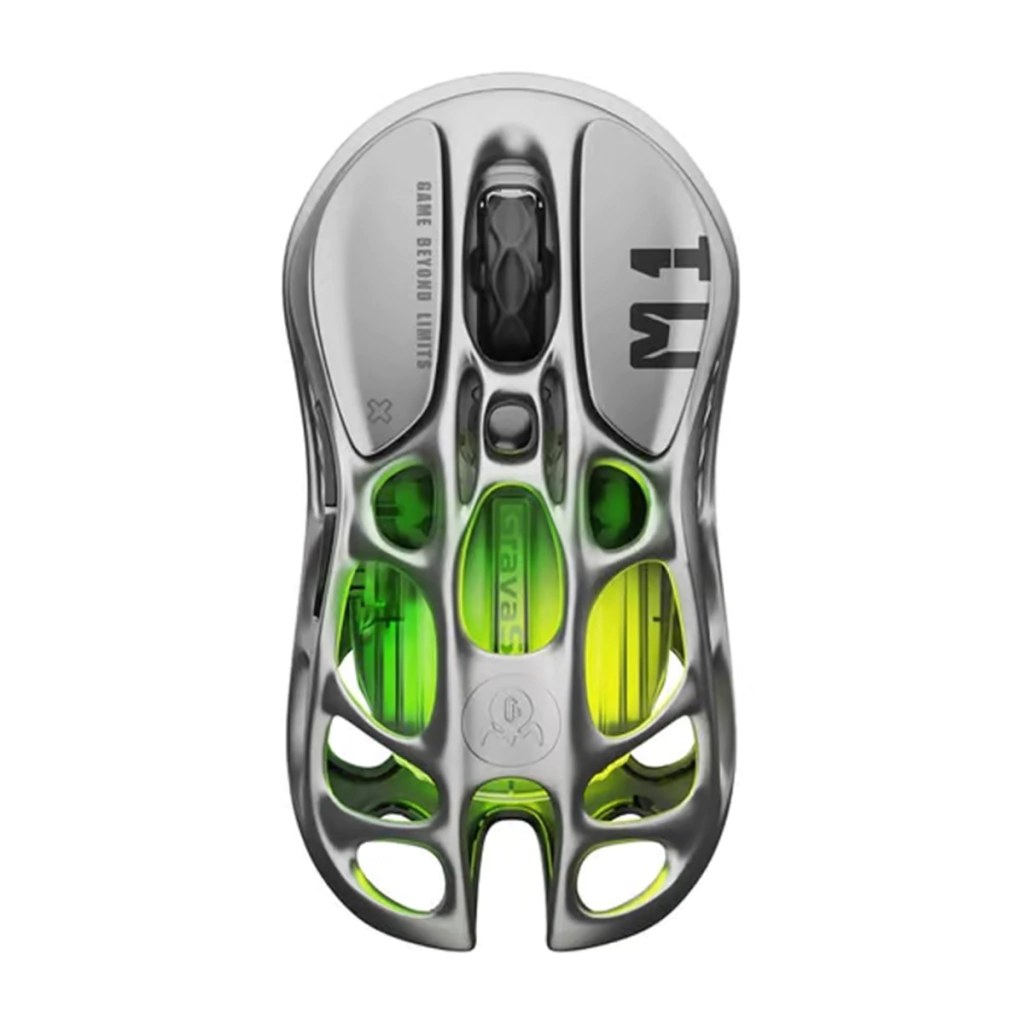 MOUSE GAMER WIRELESS GRAVASTAR MERCURY M1 PRO GUNMETAL GRAY