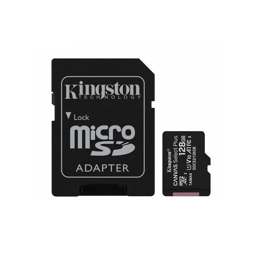 MEMORIA MICRO SD 128GB CANVAS SELECT PLUS CLASE 10 KINGSTON