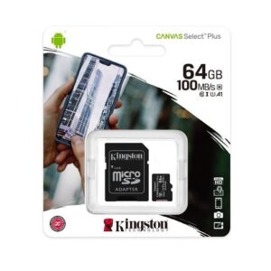MEMORIA MICRO SD 64GB CANVAS SELECT PLUS CLASE 10 KINGSTON