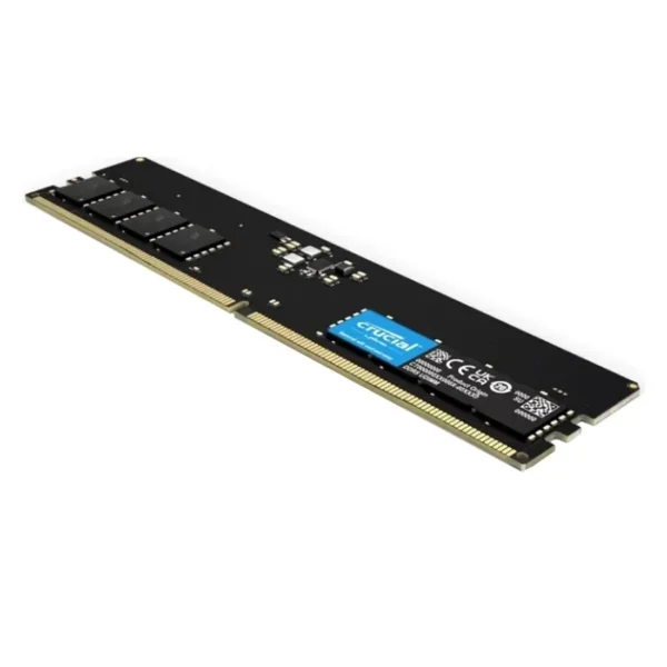 Memoria Ram UDIMM CRUCIAL Basic 8GB DDR5 4800MHz CL40 1.10V Single Negro