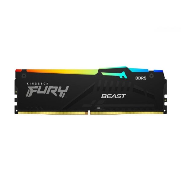 MEMORIA RAM DDR5 KINGSTON FURY BEAST RGB 16GB 6000 MT/S CL30 XMP AMD EXPO