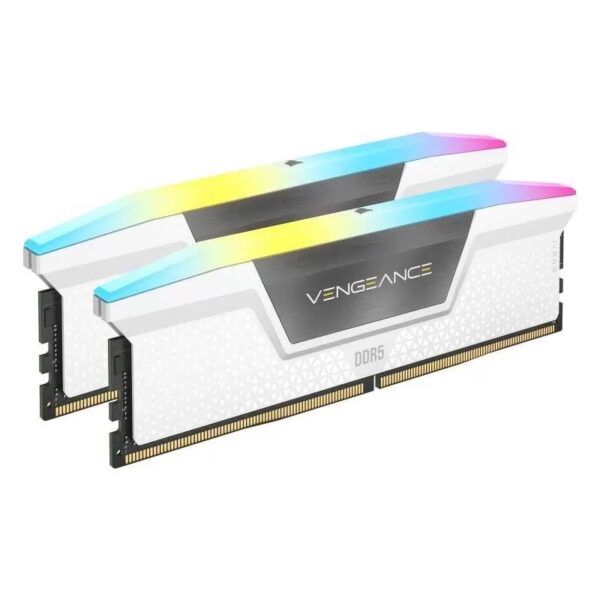 MEMORIA RAM DDR5 CORSAIR 32Gb (2x16Gb) 5600MHz Vengeance RGB White CL40