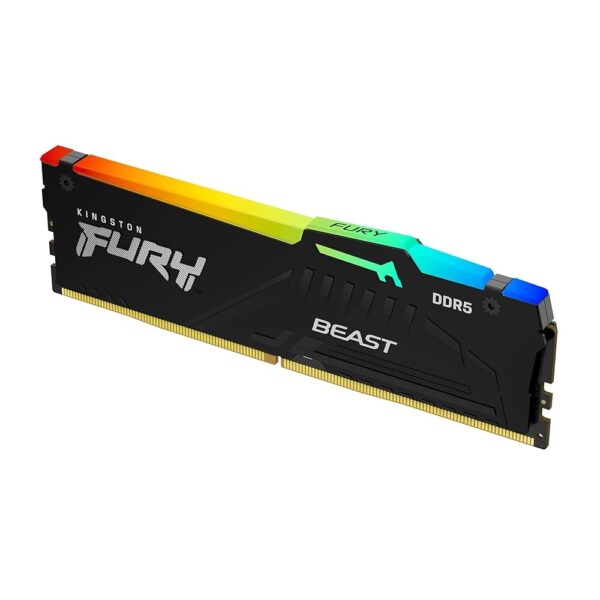 MEMORIA RAM KINGSTON FURY BEAST DDR5 32GB 5600MHZ RGB BLACK