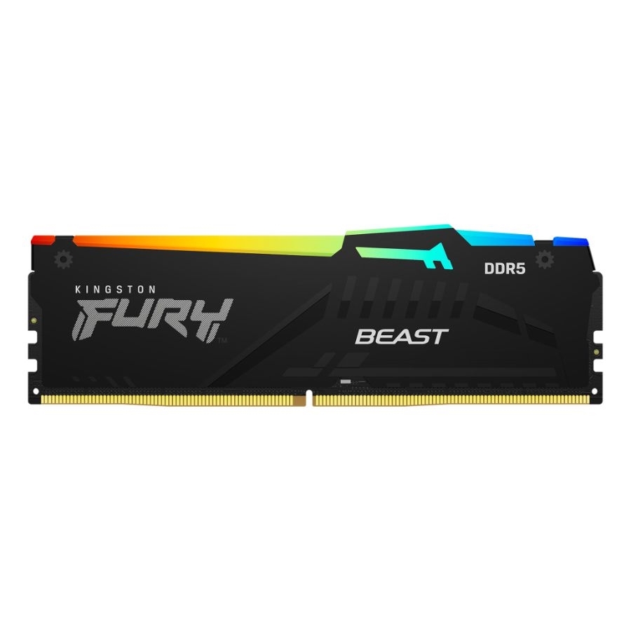 MEMORIA RAM DDR5 KINGSTON FURY BEAST RGB 16GB 6000 MT/S CL36 AMD EXPO XMP