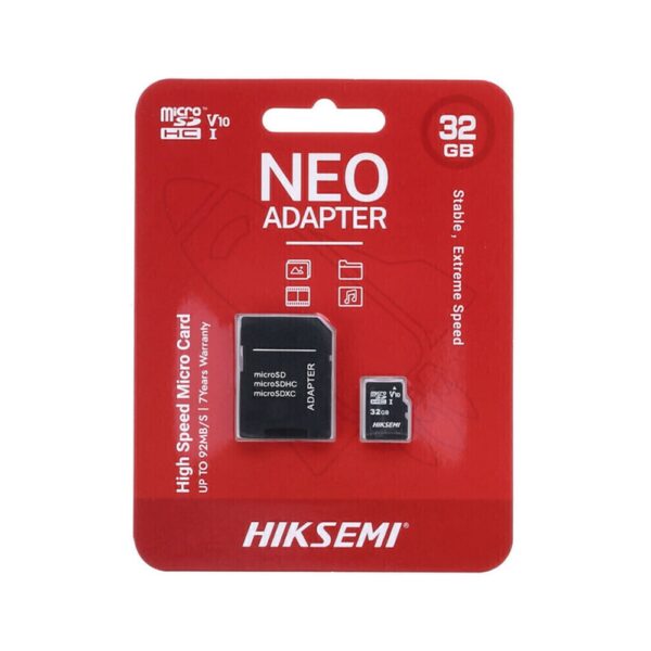 MEMORIA MICRO SD 32GB HIKSEMI NEO CLASE 10 ADAPTADOR
