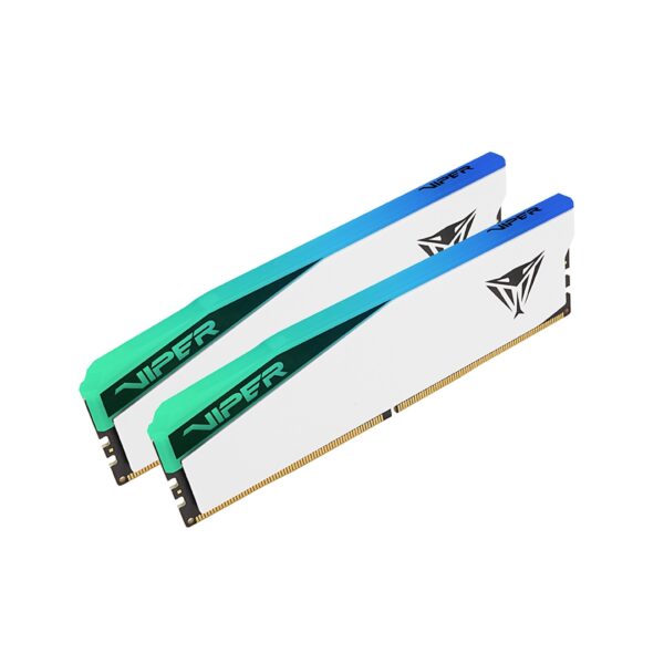 MEMORIA PATRIOT DDR5 VIPER ELITE 5 32GB DDR5 CL32 RGB 7000MTS WHITE HS DUAL KIT PE001045