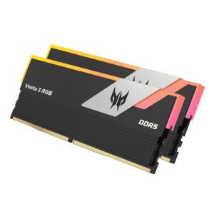 PREDATOR UDIMM VESTA II RGB BLACK 64GB KIT (32GB x2) DDR5 6400MHz