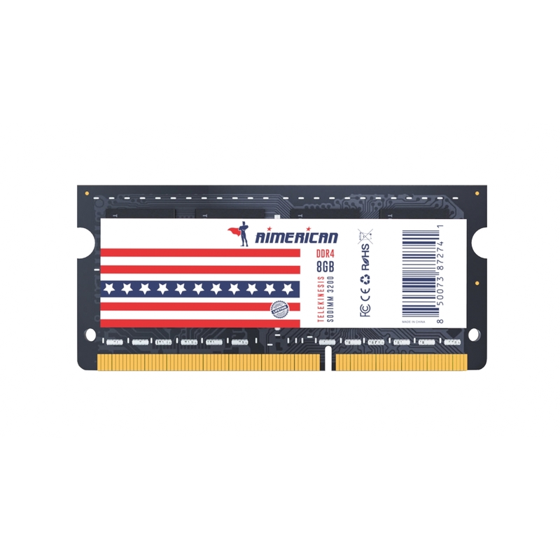 MEMORIA RAM AIMERICAN TELEKINESIS SODIMM 8GB 3200MHZ DDR4 NOTEBOOK