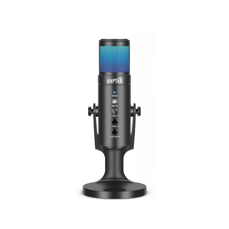 Microfono Raptor Vox PRO RGB USB p/Streaming