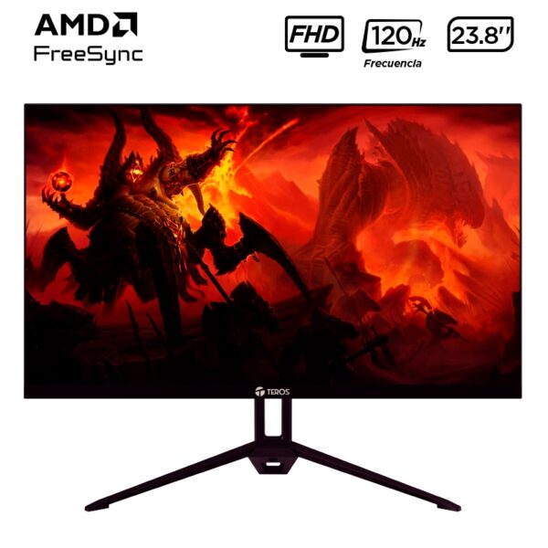Monitor Gamer Teros TE-2415S 23.8” Plano IPS FHD 120Hz 1ms