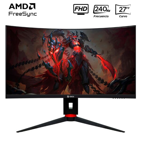 Monitor Gamer Teros TE-2764G 27" Curvo VA FHD 240Hz 1ms