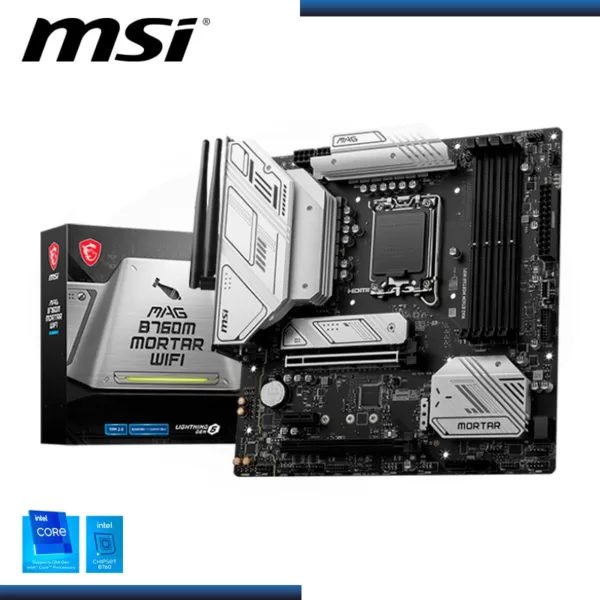 MOTHER MSI MAG B760M MORTAR WIFI DDR5 1700 (12VA/13VA GEN)