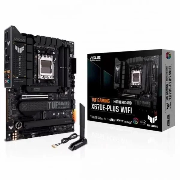 MOTHERBOARD ASUS AMD RYZEN 7000 TUF GAMING X670E-PLUS WIFI AM5 DDR5 PCIE 5.0
