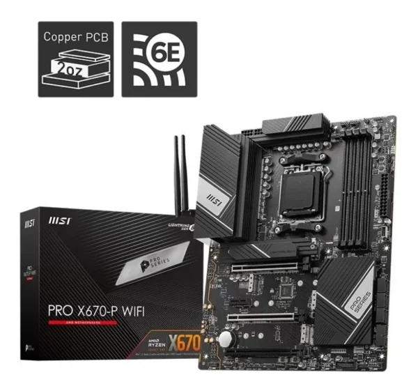 MOTHER MSI PRO X670-P WIFI AM5 DDR5 (5TA GEN)