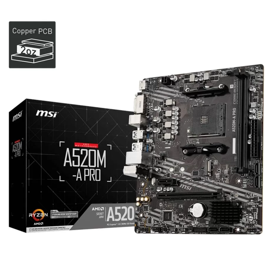 PC GAMER AMD RYZEN 5 3400G A520M 16GB 240GB GABINETE KIT