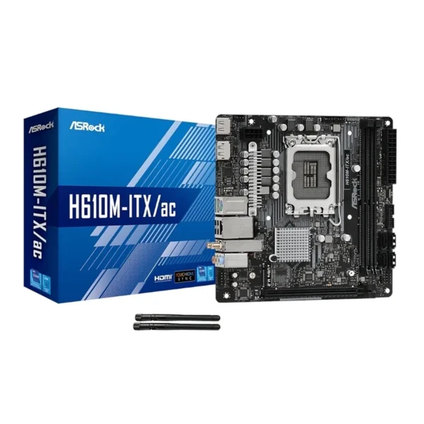 MOTHER ASROCK (LGA1700) H610M-ITX/AC WIFI