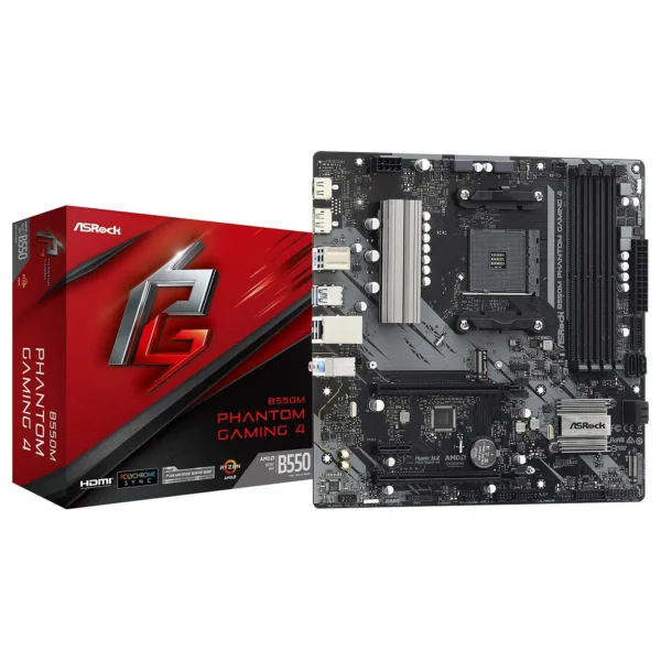MOTHER ASROCK (AM4) B550M PHANTOM GAMING 4