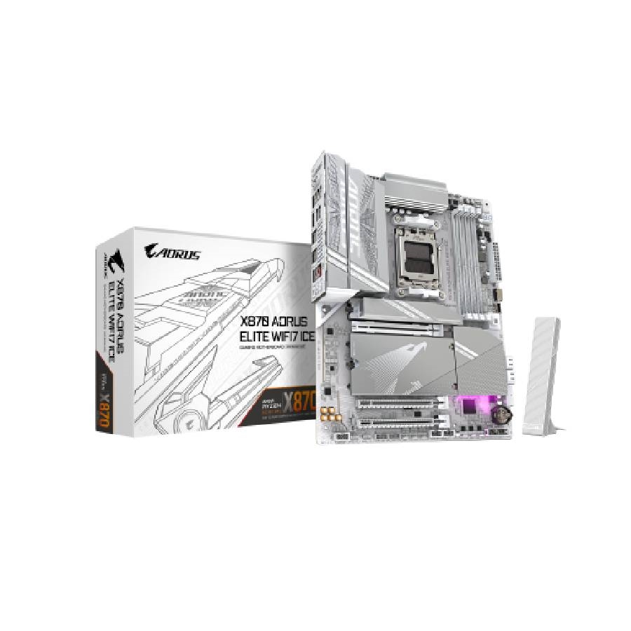 MOTHER GIGABYTE X870 A ELITE WF7 ICE DDR5 AM5 (SERIE 7000/8000/9000)