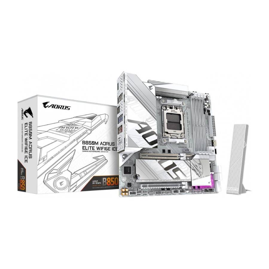 MOTHER GIGABYTE (AM5) B850M A ELT WF6E ICE