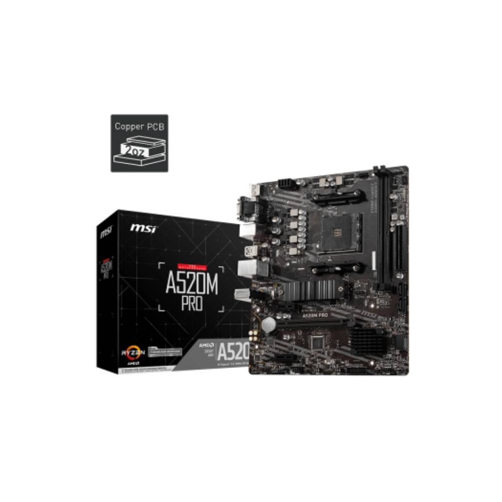 MOTHERBOARD AMD MSI A520M PRO AM4 DDR4